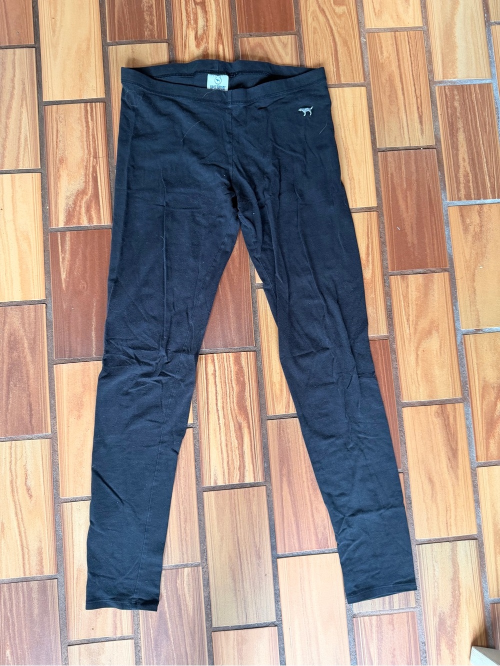 PINK Victoria's Secret Black Stretch Leggings